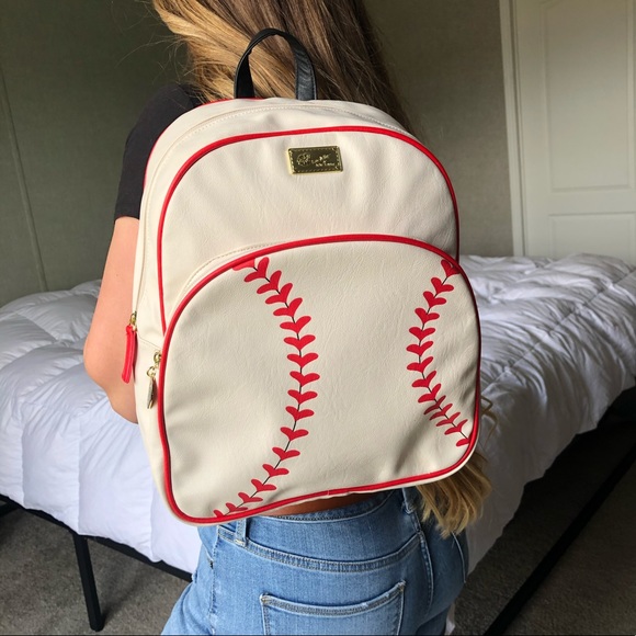 Betsey Johnson Handbags - NWOT Rare Betsey Johnson Baseball Backpack
